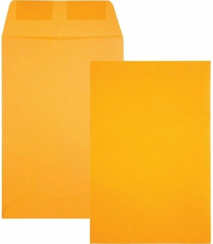 Catalog Envelopes (Open End), Brown Kraft, 28 Pound. 500 Per Pack. (Gummed, 7"x10")