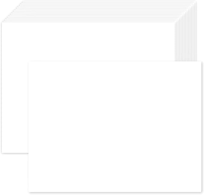 300 Pack White Blank Cardstock 5x7 Thick Paper，Goefun 80lb Flat Cards Stock Printer Paper for Invitations, Postcards, Photos, DIY Card Making