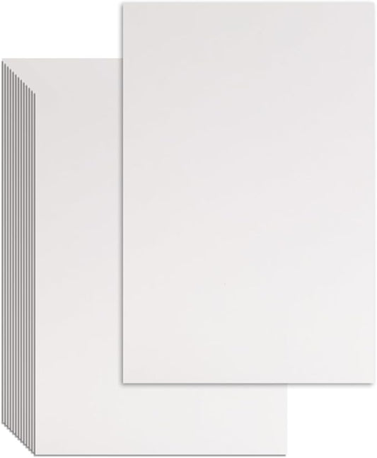 25 Pcs Book Board, Binder Board, Cover Board, Heavy Duty Chipboard for Book Binding, DIY Cardboard (White, 8.5 x 11 Inch 80PT)