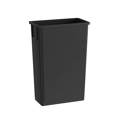 23 Gallon Black Slim Jim Trash Can