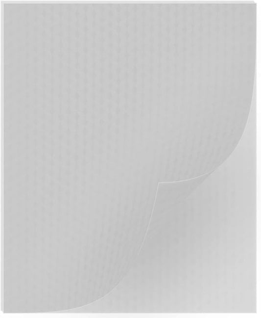 Binditek 15 Pack 8 Mil PVC Binding Presentation Covers, Semi-Transparent with Cube Pattern, 8-1/2 x 11" Letter Size, Square Corners, Un-Punched