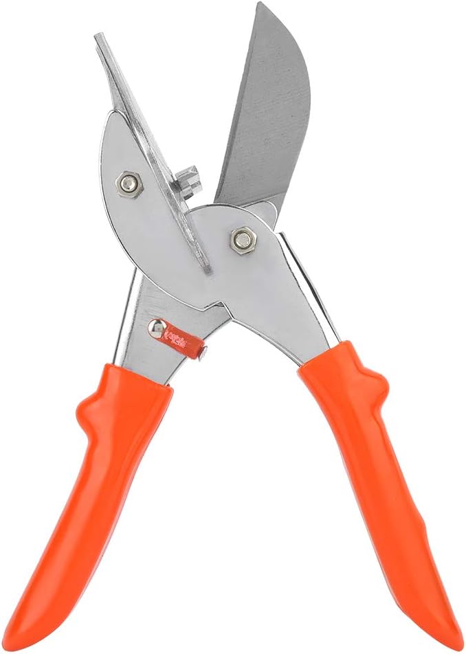 Garosa Miter Shear Multifunctional Trunking Trim Cutter 45 to 135° Angle Adjustable Quarter Round Cutting Tool Trunking Tube Trim Scissor for Angular Cutting Moulding Trim