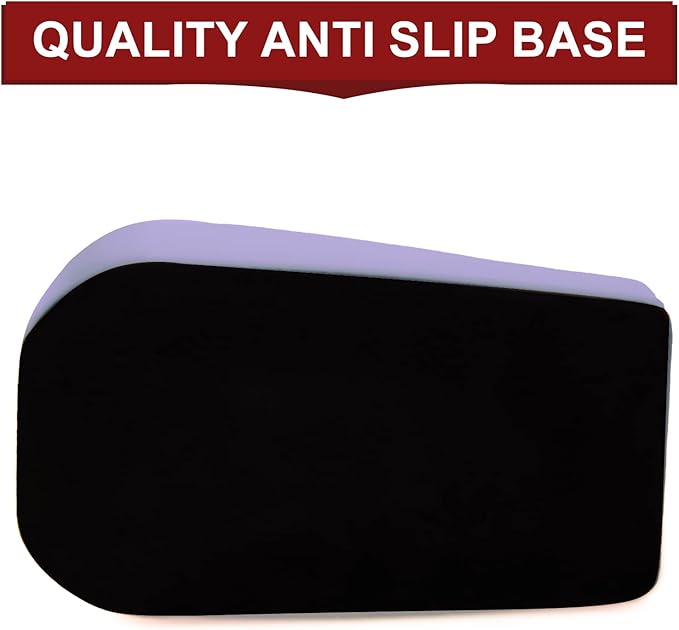 1Pcs Desktop Tape Dispenser Adhesive Roll Holder with Weighted Nonskid Base, Purple (Tape not Included)