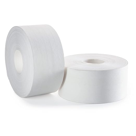 IDL Packaging 3" x 375 feet Reinforced Water-Activated Kraft Gummed Tape 70lb Thickness (Pack of 2) - Secure Paper Packing Tape for Secure Carton Sealing - Heavy-Duty for All Conditions, White