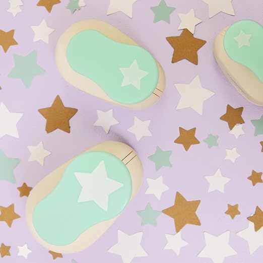 Craftelier - 3/8 Inch Star Hole Punch with Lever Press – Star Hole Puncher for Paper Crafts | Star Punch for Scrapbooking, DIY Cards & Journals | Hole Punch Shapes for Paper & Cardstock.