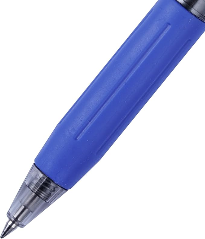 EYEYE G-103 Retractable 0.5mm Gel Pens, 10 Pack Extra Fine Point Blue Ink Pens Quick Dry, Ballpoint Pen Fine Point Smooth Writing Pens for Office School Supplies