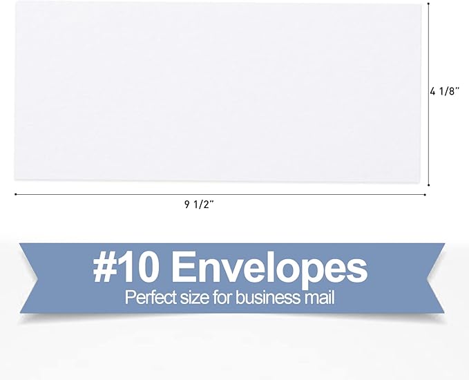 750#10 Security Envelopes, PANDRI Self Seal Windowless Envelopes, Security Tint Pattern for Secure Business Mailing, Invoices and Statements, Size 4-1/8 x 9-1/2 Inch - 24 LB