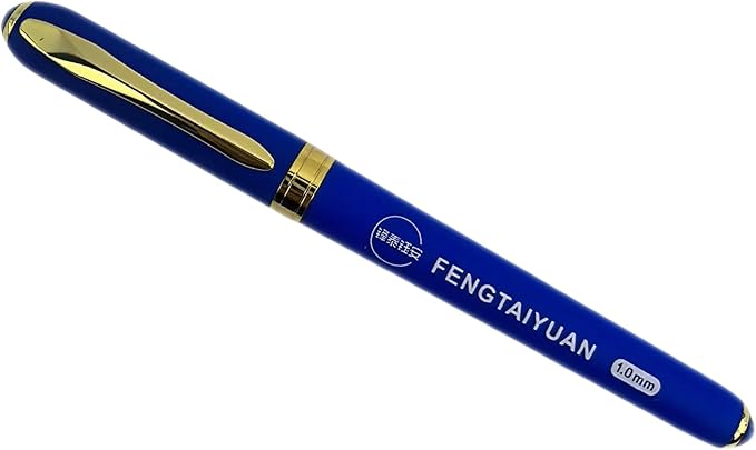 Fengtaiyuan B10P18Prox6, Gel Pens, Blue Ink, Bold Point 1.0mm, Writting Pens, Smooth, 6 Pack (B10P18Prox6)