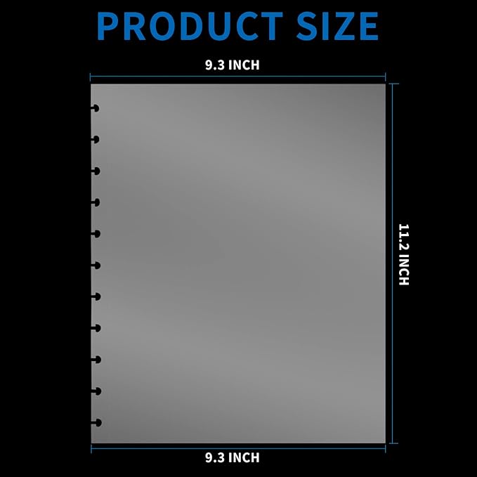 25 Piece Letter Size Sheet Protectors Clear Plastic Page Protectors for Discbound Holds Letter Size Discbound Binding Cover (25)