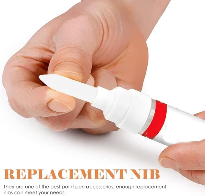 20 Pcs 0.7Mm Acrylic Marker Replacement Nibs Nylon Paint Pen Tips for Smooth Writing and Detailed Artwork