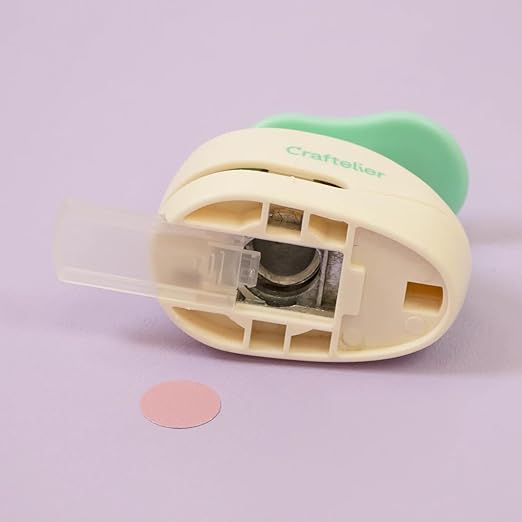 Craftelier - 5/8 Inch Circle Punch with Lever Press | Shape Hole Puncher for Paper Crafts | Round Hole Punch to Create Scrapbooks, DIY Cards & Journals | Mini Hole Punch for Paper & Cardstock.