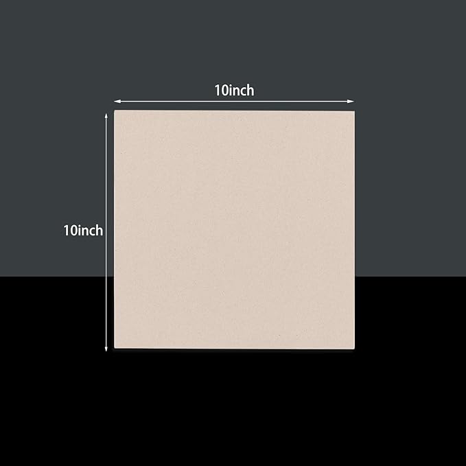 25 Pcs Book Board, Binder Board, Cover Board, Heavy Duty Chipboard for Book Binding, DIY Cardboard (Gray, 10 x 10 Inch 80PT)