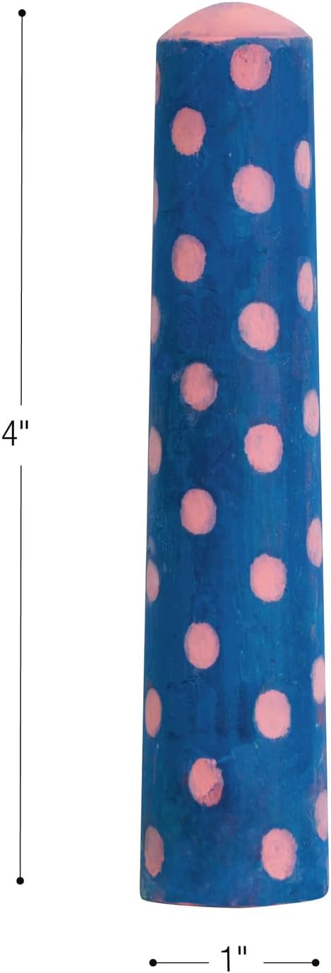 Colorations Sidewalk Chalk – 50pc 4” x 1” Washable, Bright Colored Chalk Set – Fun Kid Art Colors & Patterns – Draw on Classroom Chalkboard or Outdoor Playground – Jumbo Bulk