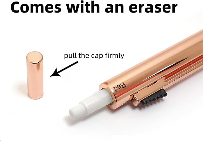 4-in-1 Four-Color Multifunctional Pen, Black/Red/Blue Ballpoint Pen and 0.7mm Mechanical Pencil, Metal Case Pen, Great Gift for Friends, Loved Ones (Gray)