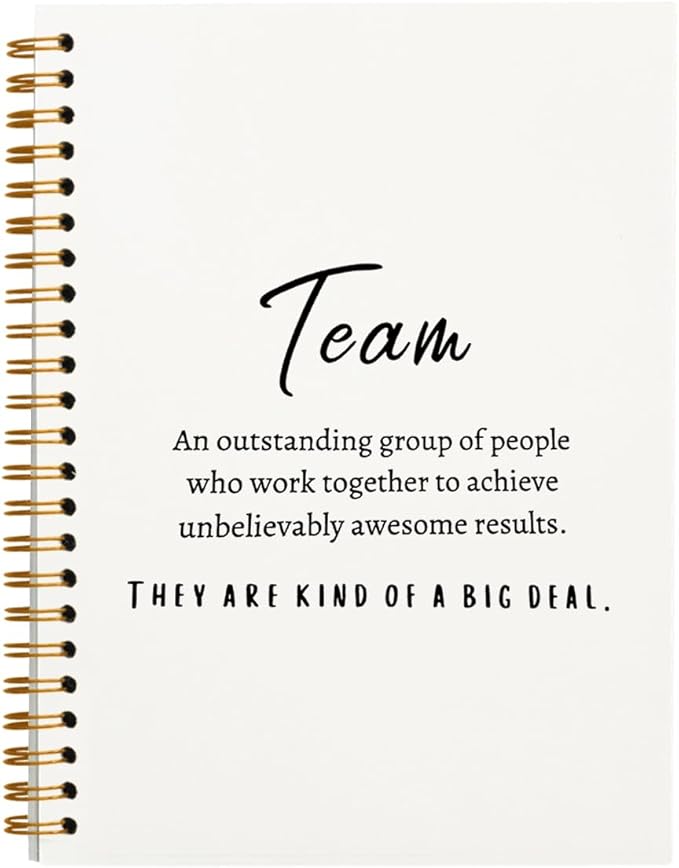 hold fizz Meeting Notebook for Work, Employee Appreciation Gifts, Team Gifts for Employees, Thank You Gifts for Women Men Leader Boss Manager Mentor Coworkers, Journals for Writing, 5.5"x8.3"