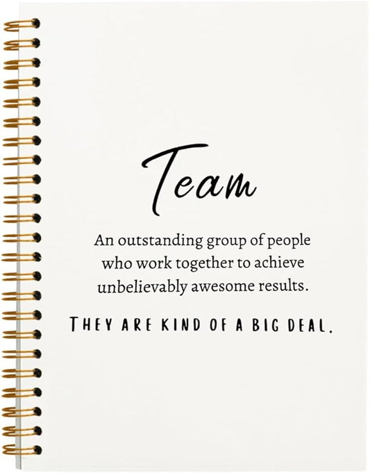 hold fizz Meeting Notebook for Work, Employee Appreciation Gifts, Team Gifts for Employees, Thank You Gifts for Women Men Leader Boss Manager Mentor Coworkers, Journals for Writing, 5.5"x8.3"