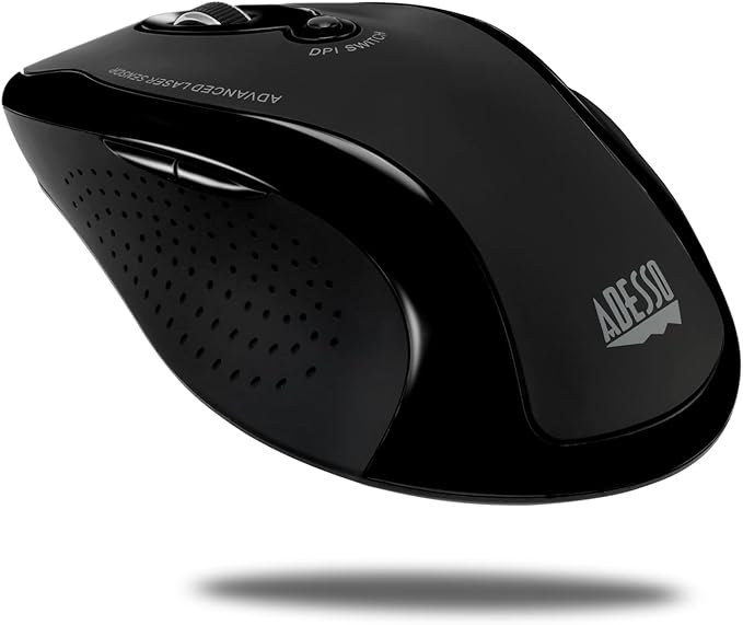 Adesso iMouse G25 - Wireless Ergonomic RF Laser Mouse