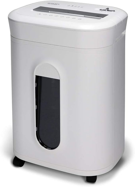 Aurora AU1060MA Professional Grade 10-Sheet High Security Micro-Cut Paper and Credit Card Shredder/ 60 Minutes/Security Level P-5, White, AU1060MA 10-Sheet High Security Microcut