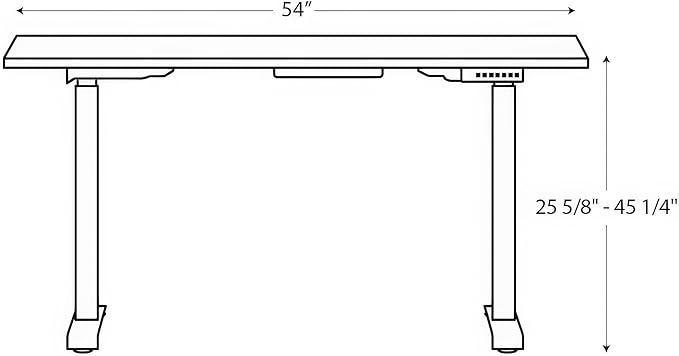 HON Coze Electric Standing Desk Adjustable Height, Coordinate Height Adjustable Desk, 54", Natural Recon Top, White Base