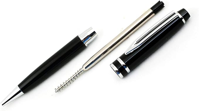 Free Engraving - Personalized Roller Ballpen, Ballpoint pen, Refillable Pens, Retractable Medium Refill Pen Black Ink, Custom Gifts for Men, Women, Classy Gift Box