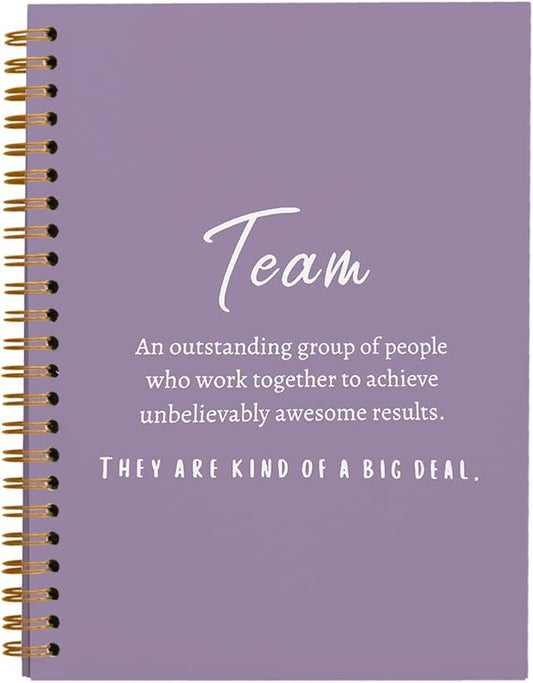 hold fizz Purple Meeting Notebook for Work, Employee Appreciation Gifts, Team Gifts for Employees, Journals for Writing, Thank You Gifts for Women Men Leader Boss Manager Mentor Coworkers, 5.5"x8.3"