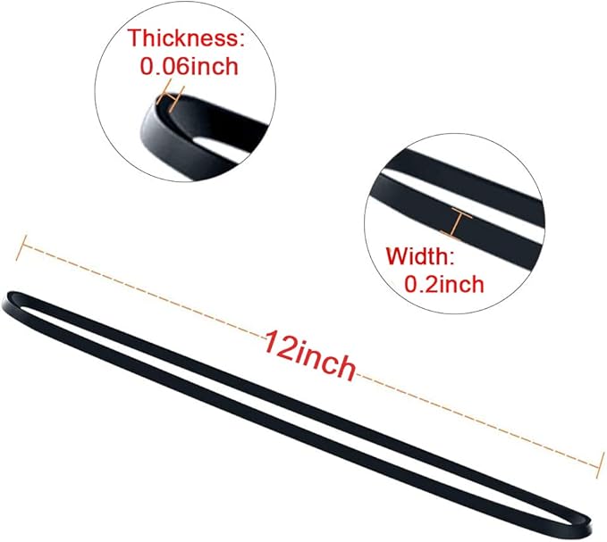 AMUU Trash Can Bands Rubber Bands Large Flat Fold Length 12inch 40 Pieces Fits 8-33 Gallon Trash Cans Heavy Duty Elastic Rubber Bands for File Folders Office Home Supplies