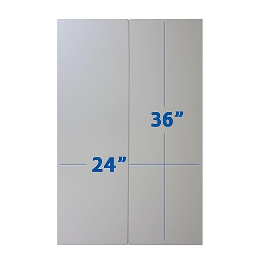 Flipside Products 36” x 48” Foam Project Boards for Presentations, Science Fair, School Projects, Event Displays and Trifold Picture Board - White - 10 Pack