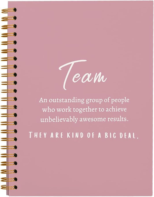 hold fizz Pink Meeting Notebook for Work, Employee Appreciation Gifts, Team Gifts for Employees, Journals for Writing, Thank You Gifts for Women Men Leader Boss Manager Mentor Coworkers, 5.5"x8.3"