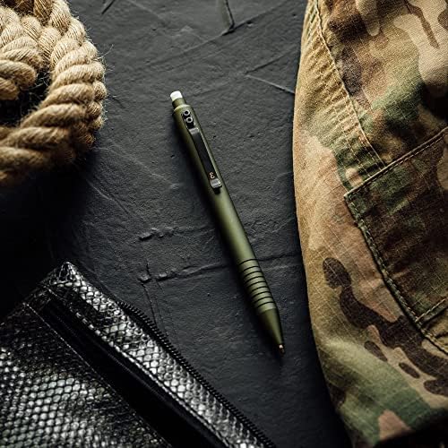 Everyman Grafton Pen and Pencil Set, OD Green | Premium EDC Metal Gel Ink Ballpoint Pen + Mechanical Pencil | Refillable Executive Writing Tools for Office, Business, Men’s Gift & Daily Use