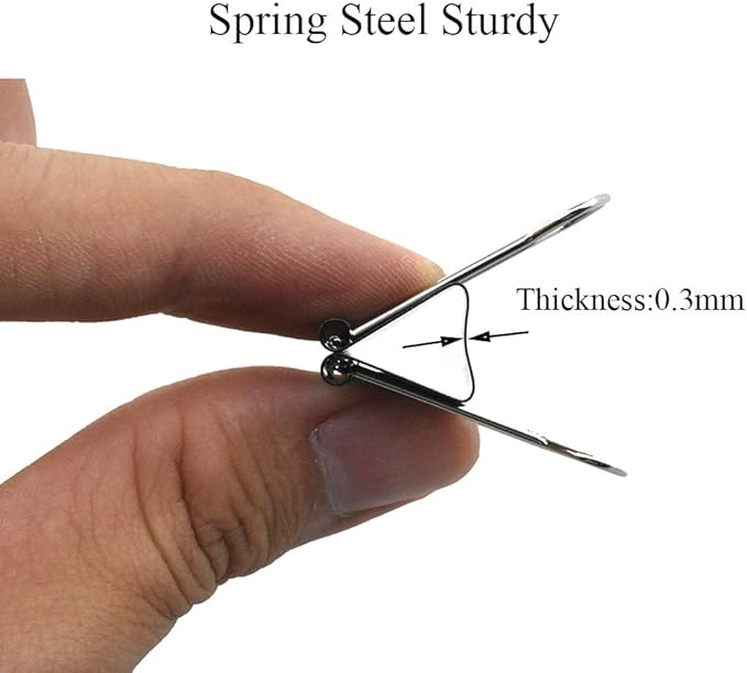 HAHIYO Binder Clips Paper Clamps Spring Steel Sturdy Small 0.98 inches Width 0.37 Inch Capacity No Sharp Edges Heavy Duty Tight Grip Reusable Black Metal Bright Finish for Home Office School 28 Pack