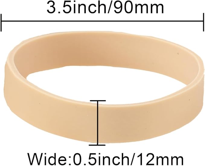 AMUU Rubber Bands Size #84 Tactical Elastics Bands 50 Pack Wide Thick Rubber Bands for Office Supplies File Small (3-1/2" x 1/2'')