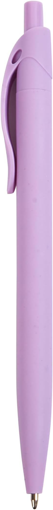 BallPoint Pens, 100 Pack (BLACK Ink), Bulk Pens, Purple Barrel,Click Pens for Office Home and School, Retractable Ballpoint Pens, Medium Point, 1.00MM (Purple)