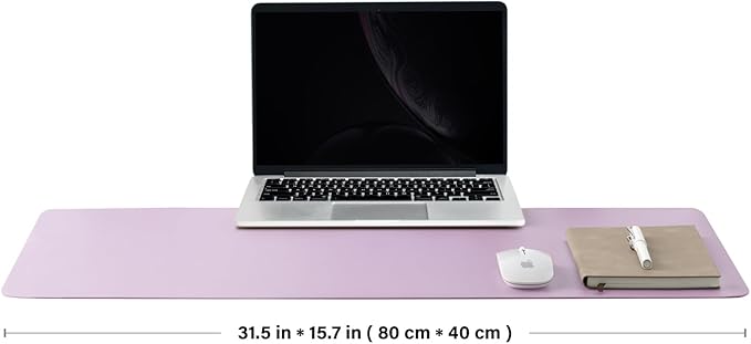 Cork Purple Desk Mat - Dual-Sided Desk Pad for Office and Home - Desk Organization and Accessories - Ideal for Large Mouse Pad and Desk Mats on Top of Desks(31.5"x 15.7")