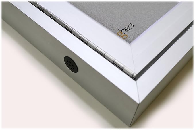 Ghent 36"x48" 2-Door Outdoor Enclosed Vinyl Bulletin Board, Shatter Resistant, with Lock, Satin Aluminum Frame - Ebony (PA23648VX-183 ), Made in the USA