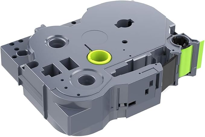 1PK Black on Green Fluorescent Laminated Label Tape Compatible for Brother P-Touch TZe-D41 TZ D41 Tze D41(18mm x 8m)