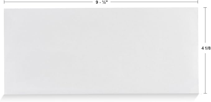 Aimoh #10 Security Self Seal Envelopes – 200 Qty |No Window, EnveGuard, 4⅛ x 9½", White, 24 LB, 200 Count (34100-2)