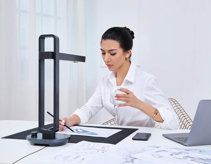 CZUR Aura Pro Book & Document Scanner,Capture A3 & A4, Auto-Flatten & Deskew Powered by AI Technology, Foldable & Portable, Compatible with Windows & Mac OS