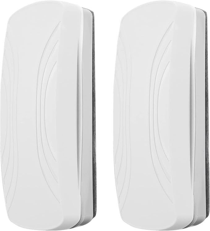 Ddaowanx Whiteboard Eraser, Magnetic Dry Erase Eraser, Glass Board Eraser,School and Office Supplies (4 Pack/White)