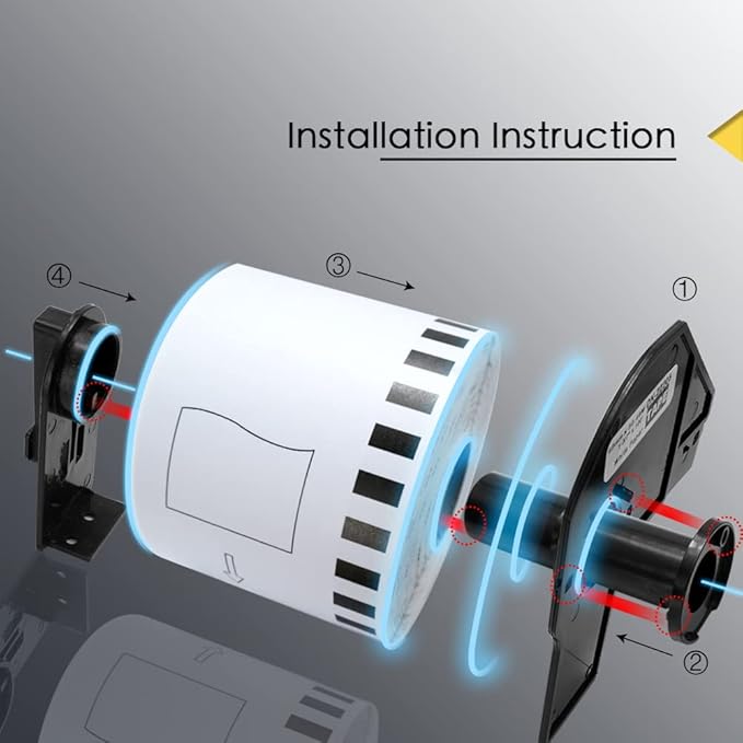 BETCKEY - 4" x 2" (102 mm x 51 mm) Barcode Shipping & Multipurpose Labels Compatible with Zebra & Rollo Label Printer,Premium Adhesive & Perforated [1 Rolls, 750 Labels]