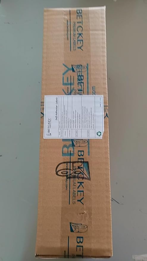 BETCKEY - Compatible Shipping Labels Replacement for Brother DK-1241 (4" x 6"), Use with Brother QL Label Printers [10 Rolls + 2 Reusable Cartridges]