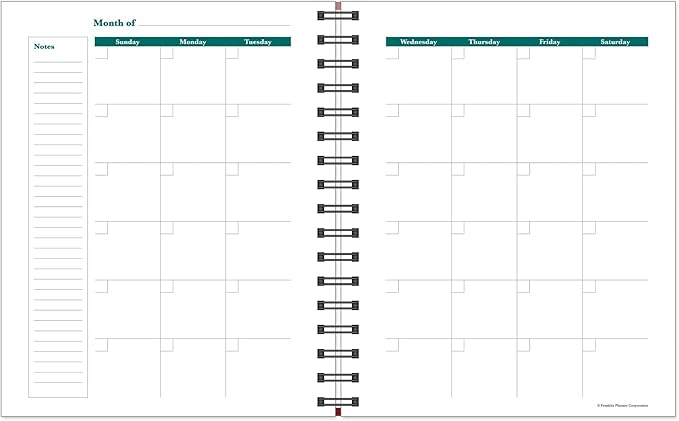 FranklinCovey - Undated Planner | Weekly - Wire-Bound Planner (7” x 8.5” X 1”)