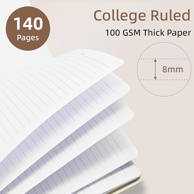 Cute Spiral Notebook journal B5 Aesthetic Pretty Design for Women Girls Kawaii with Pocket, 10 x 7.2 inch, Lined, Red Floral