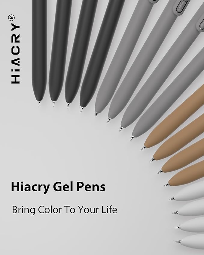 16 Pcs Gel Pens - 0.7mm Fine Point Smooth Writing Fidget Pens, Quick-Dry Long Lasting Black Ink, Office & School Supplies Men Women Student (Classic Color Black Ink)