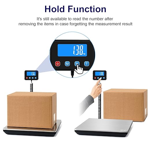 Digital Shipping Postal Scale 0.5 oz High Accuracy！440lb Commercial Weight Scale for Package, Small Business, Mail, Warehouse, Home, Battery & Charging Cable Included