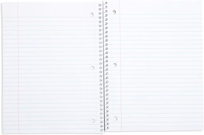 Blue Summit Pastel Spiral Notebooks, 1 Subject Pastel Notebooks Wide Ruled, Paper School Bulk Notebook, 12 Pack