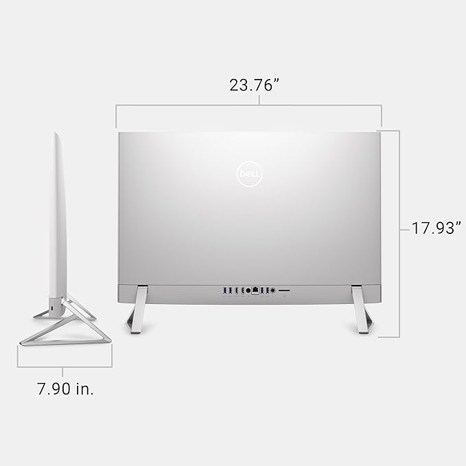 Dell 27 All-in-One Desktop ec27250-27-inch FHD Touch Display, Intel Core 7 Processor 150U, NVIDIA GeForce MX570A 2GB GDDR6 Graphics, 32GB DDR5 RAM, 1TB SSD, Windows 11 Pro, Onsite Service - White