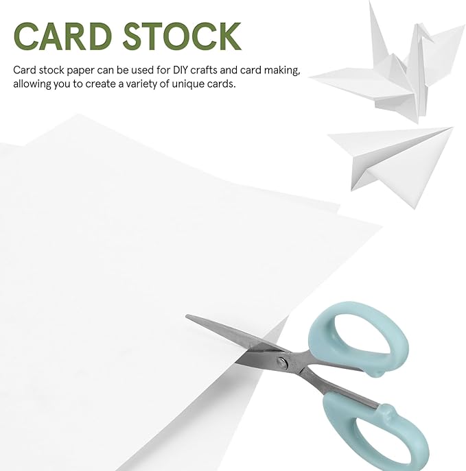 50 Sheets White Cardstock Paper 8.5 X 11 Inch, 180g a4 Printer Paper for Diy Crafts, Scrapbooking, Invitations, Decorations
