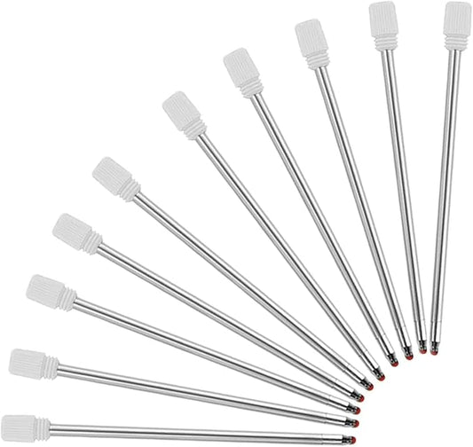 4-in-1 Four-Color Multifunctional Ballpoint Pen Refill, Black/Red/Blue (10 Pieces) - Medium Point, Great Gift for Friends and Loved Ones (Refill Red)