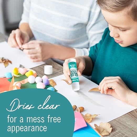 Glue Sticks Bulk Classroom, White Glue Sticks for Kids 60 Count, 0.75 Ounce, Washable All Purpose, for Kids, School and Home