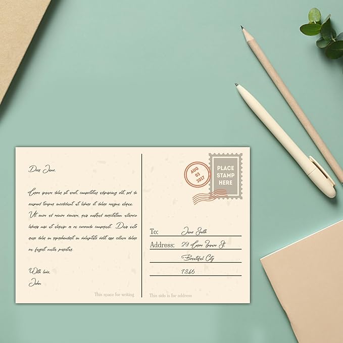 100 Pack 4x6 Ivory Cardstock Blank Index Cards, Goefun 80lb Heavyweight Cream Cardstock Unlined Notecards for Invatations, Postcards, Photo Paper, Recipe Cards